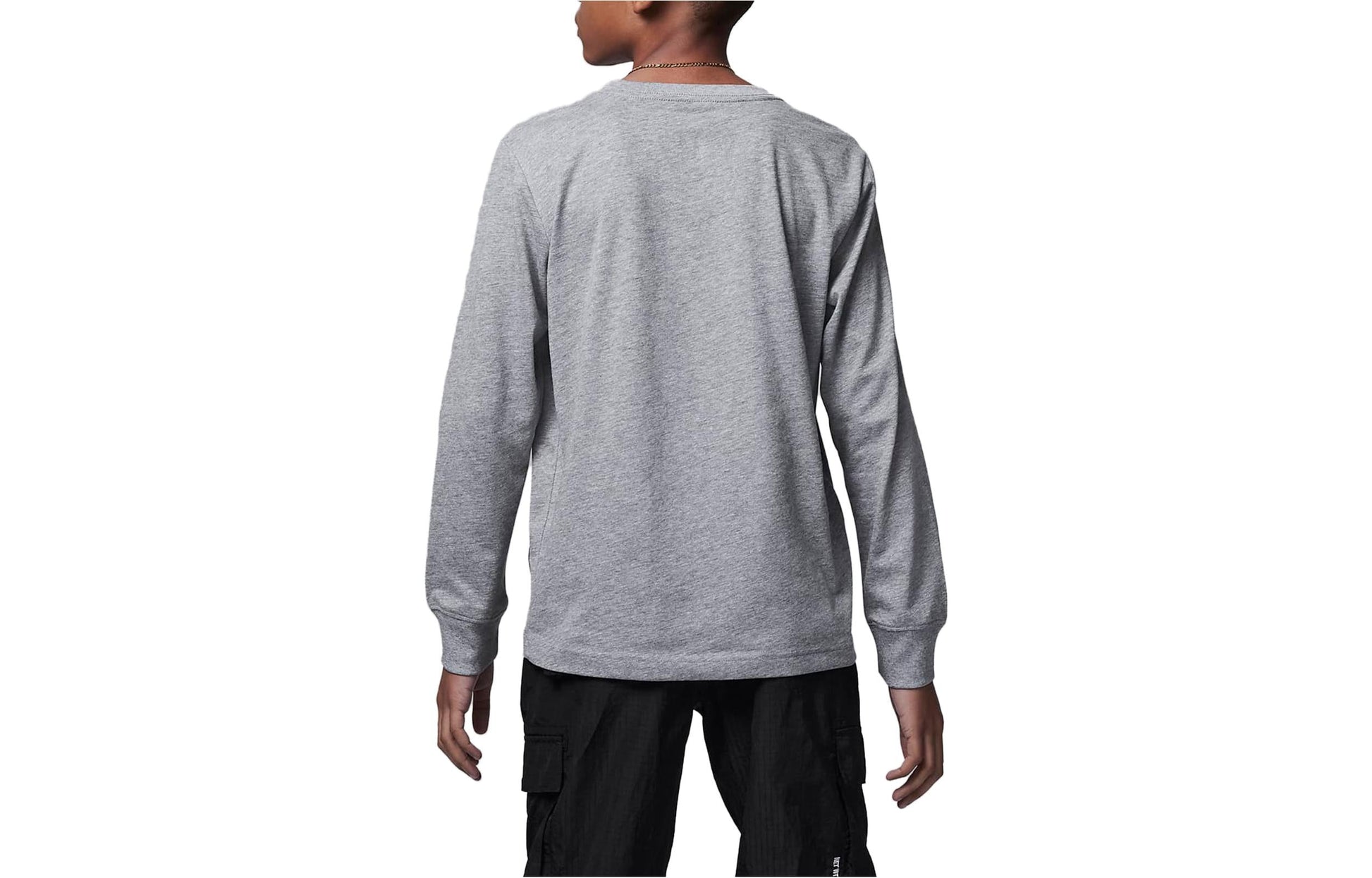 (PS) Air Jordan Junior Practice Flight Long Sleeve T-Shirt 'Grey' FV2490-091