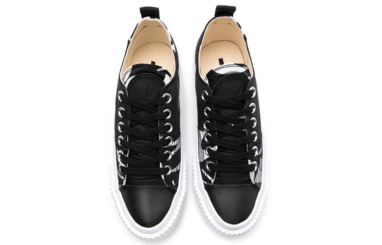 McQ Alexander McQueen Plimsoll Platform Low-Top Sneakers 'Black White' 621915R26921006