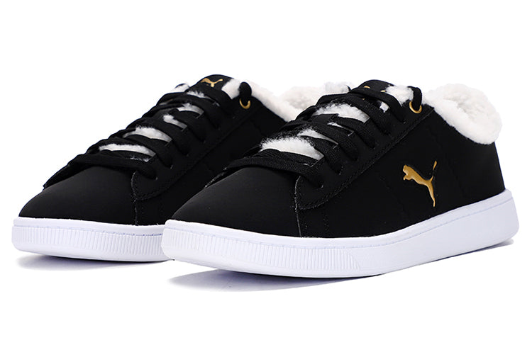 (WMNS) PUMA Vikky v2 Cat Teddy Sneakers Black 381090-01