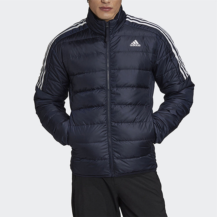 adidas Ess Down Logo Print, Warm, Casual Down Jacket Men's Legendary Ink Blue GH4594