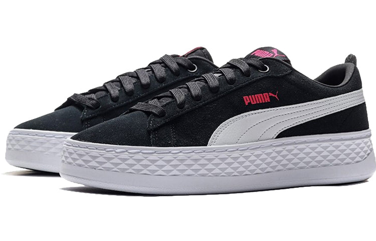 (WMNS) PUMA Smash Platform SD 'Black' 366488-12