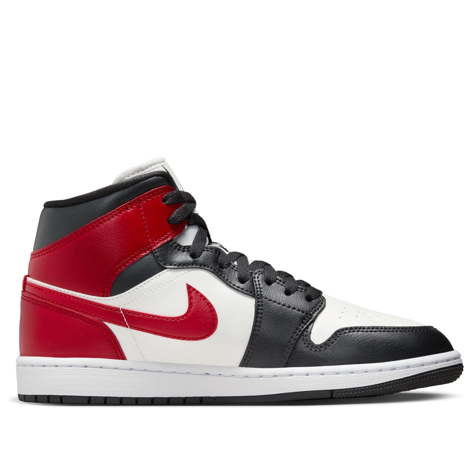 (WMNS) Air Jordan 1 Mid 'Black Toe' BQ6472-160