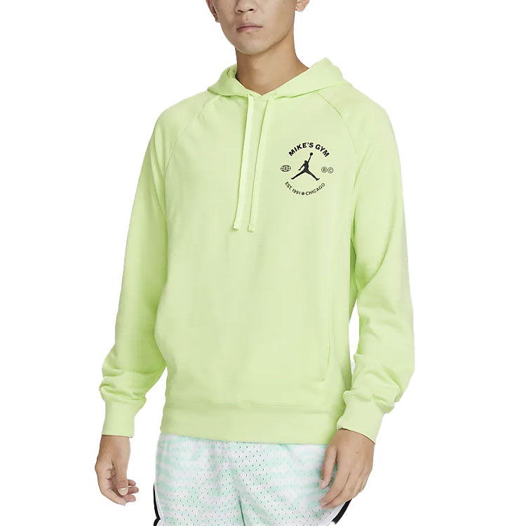 Air Jordan Solid Color Drawstring Hoodie Men's Light Lime DV1291-383