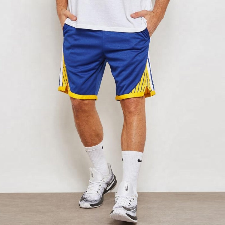 Nike NBA Icon Edition Swingman Sports Basketball Shorts SW Fan Edition Golden State Warriors Blue AJ5605-495