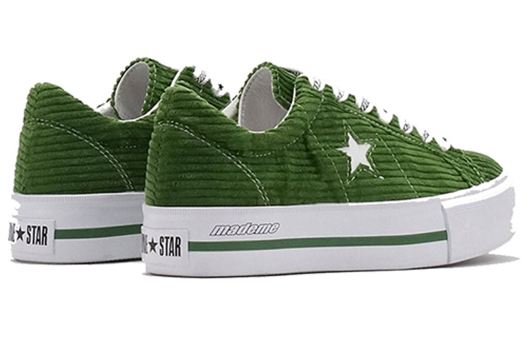 (WMNS) Converse MadeMe x One Star Platform OX 'Green White' 561392C