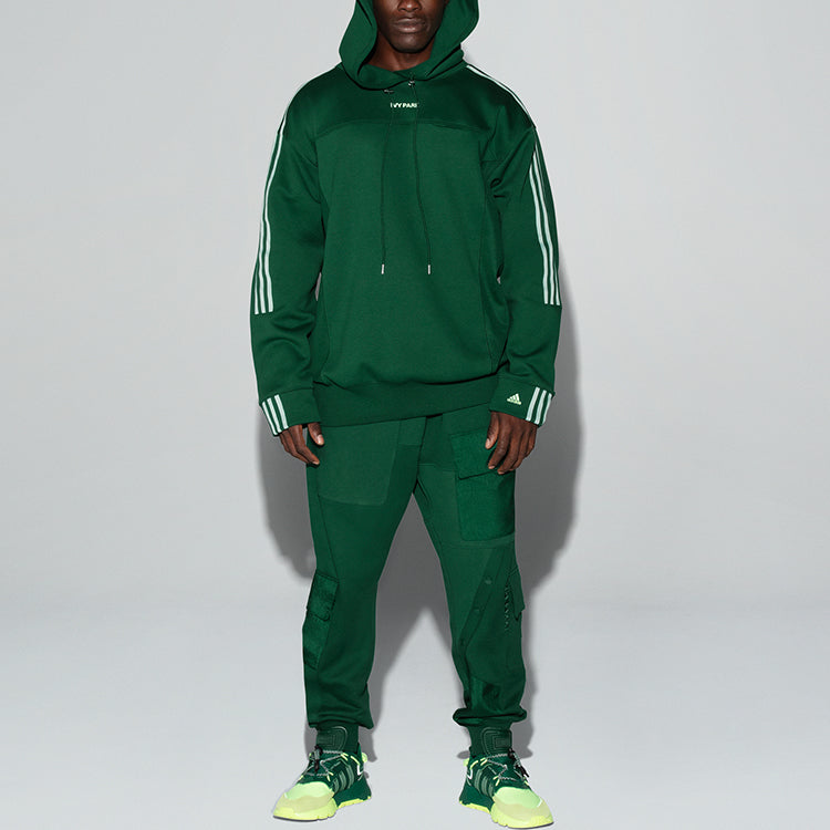adidas originals x IVY PARK Crossover Solid Color Splicing Detail hooded Sports Couple Style Green GT9086