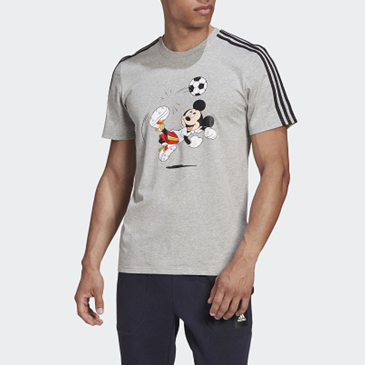 adidas Originals x Disney Mickey Tee 'Grey Black' GQ0978