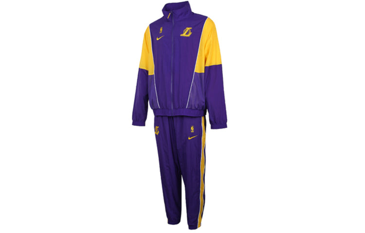 Nike NBA Teams lakers Sports Suit Uniform Purple Blue AH8820-504