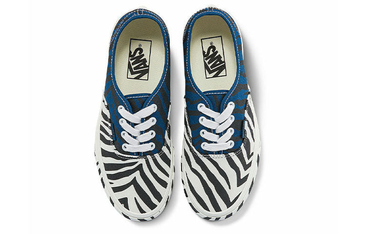 Vans Unisex Authentic Animal Low-Top Sneakers White/Black/Blue VN0A5KRDASQ