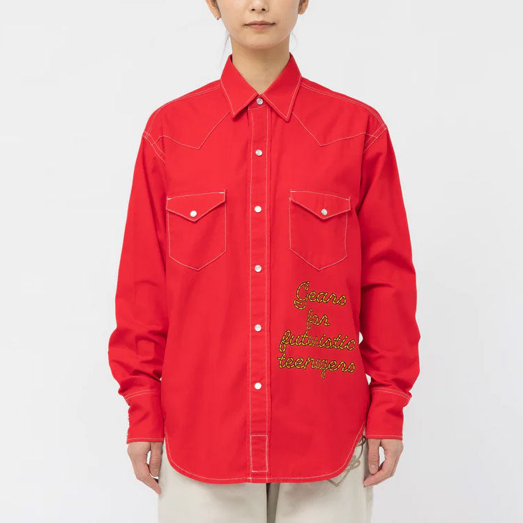 HUMAN MADE Western Shirt 'Red' HM25SH008