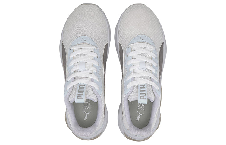 (WMNS) PUMA Cell Magma Clean Low-top Running Shoes White/Grey 193657-04