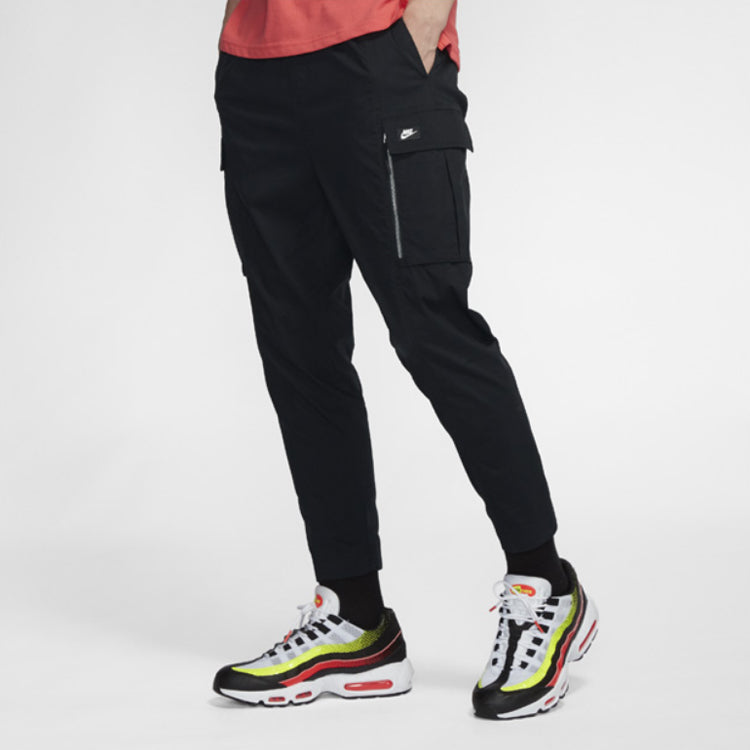 Nike Sportswear Casual Cargo Big Pocket Breathable Long Pants Black CV9301-010
