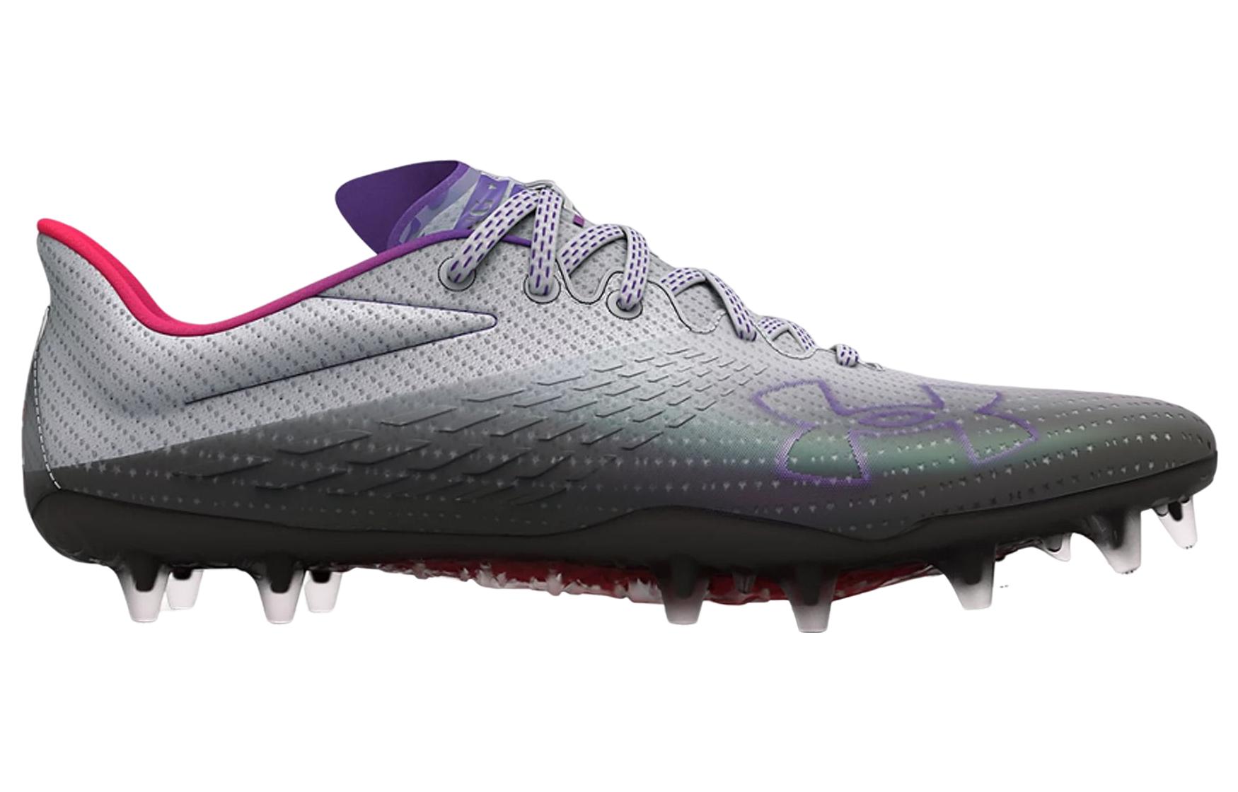(WMNS) Under Armour Blur Smoke MC Football Cleats 'Grey Black' 3025123-100