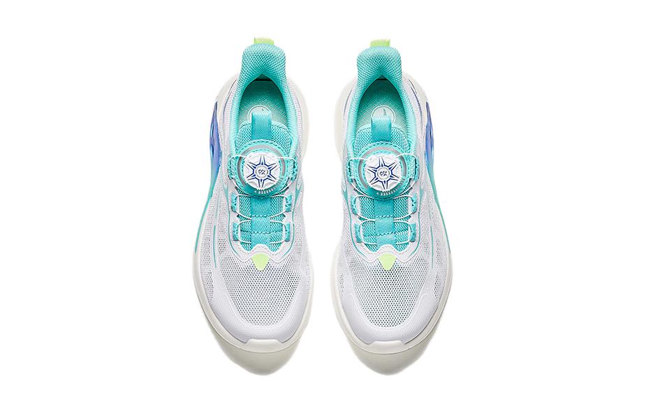 (GS) ANTA Running Series Sneakers 'White Teal Blue' A312425509-4