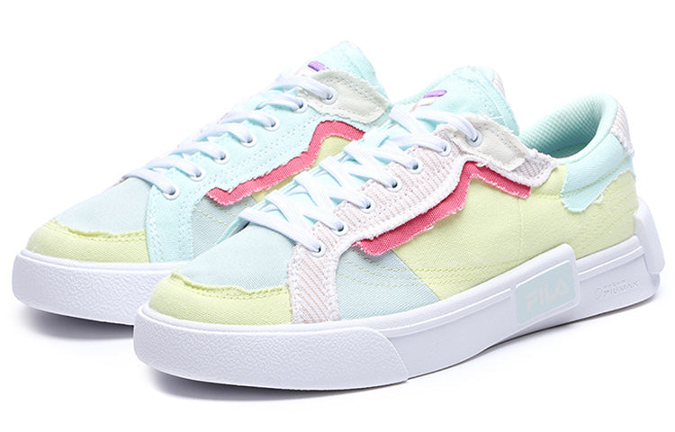 (WMNS) FILA FUSION Canvas Shoes 'White Multi' T12W228207FPS