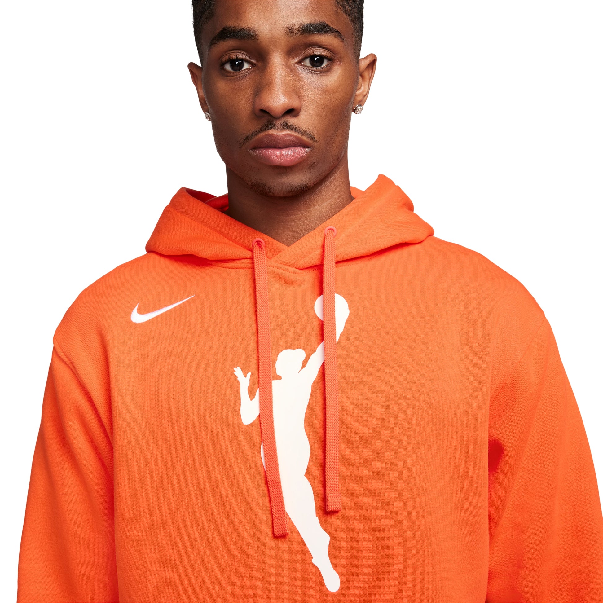 Nike Fleece Pullover Hoodie 'Brilliant Orange' DR9596-820