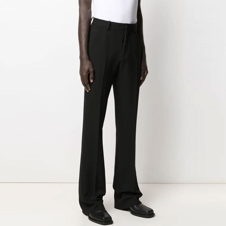 Off-White SS21 Logo Printing Straight Pants Version Black OMCG026S21FAB0021001