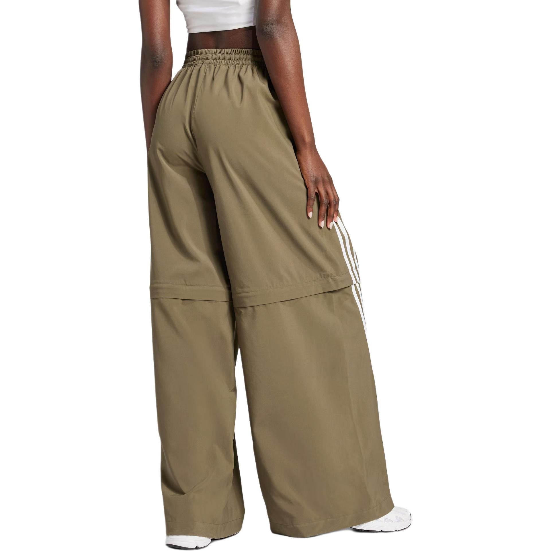 (WMNS) adidas Adilenium Season 2 Oversized Zip-Off Track Pants Asia Sizing 'Olive Strata' JM9255