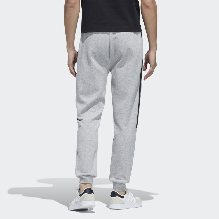 Men's adidas neo Ce 3s Icns Tp Contrasting Colors Stripe Bundle Feet Thicken Sports Pants/Trousers/Joggers Gray HD4706
