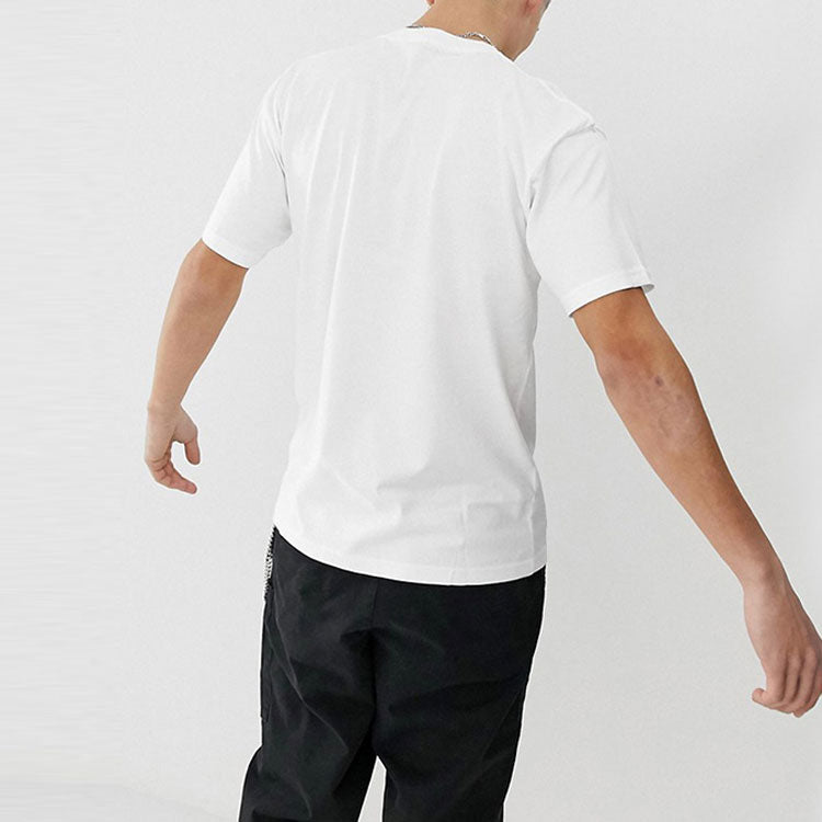 Men's Vans Logo Pattern Printing Round Neck Short Sleeve White VN000LFLY2Q
