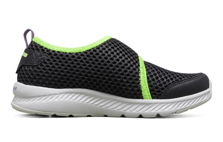 (GS) Skechers Comfy Grip 'Black Green' 660059L-BKLM