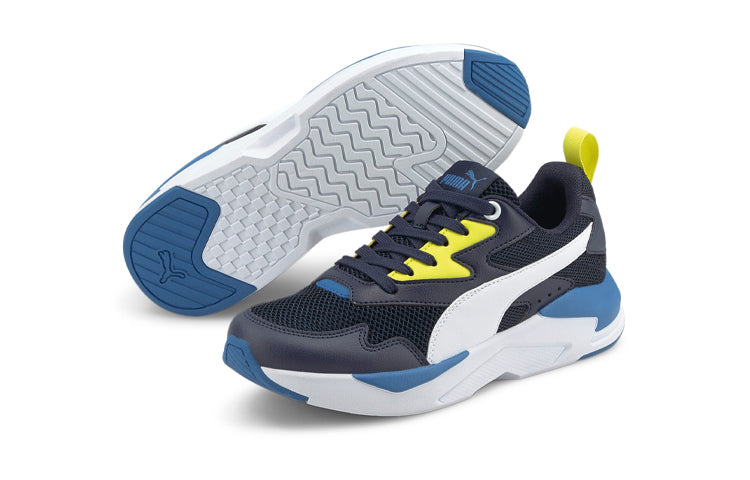(GS) PUMA X-ray Lite Jr Low Top Running Shoes Navy 374393-10