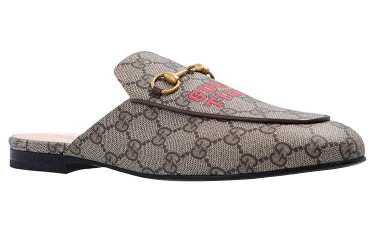 (WMNS) GUCCI Princetown Slipper 'Gucci Tiger - Beige Ebony' 687841-UTG10-9760