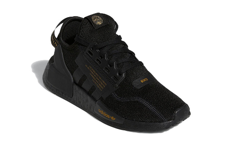 (GS) adidas NMD_R1 V2 'Black Gold Metallic' HP3261