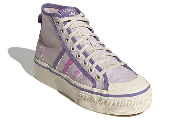 (WMNS) adidas Nizza Platform Mid Shoes 'Almost Pink   Pulse Lilac' GX4608