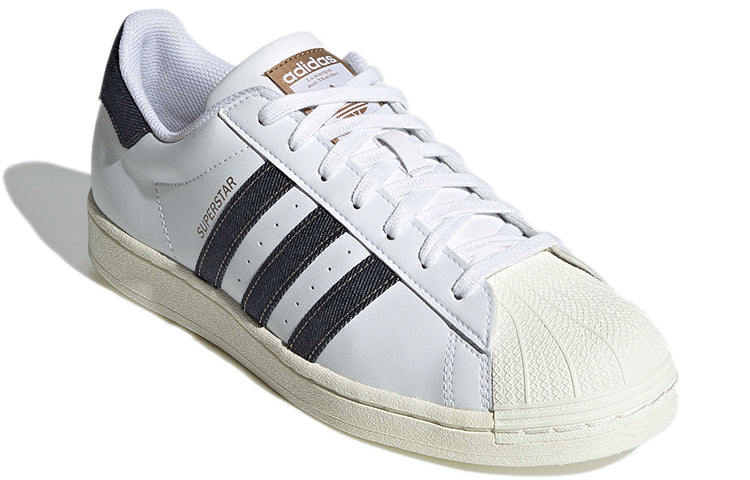 adidas originals Unisex Superstar Sneakers White/Blue GX5187
