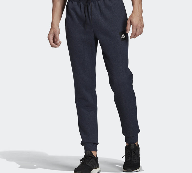 adidas Logo Drawstring Sports Pants Blue FL4014