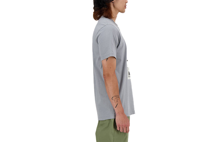 New Balance Sport Essentials Poster T-shirt Asia Sizing 'Grey' MT41595-YST