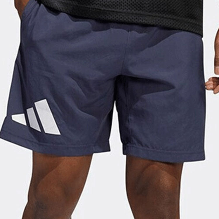 adidas Running Training Gym Breathable Shorts Navy Blue H58408