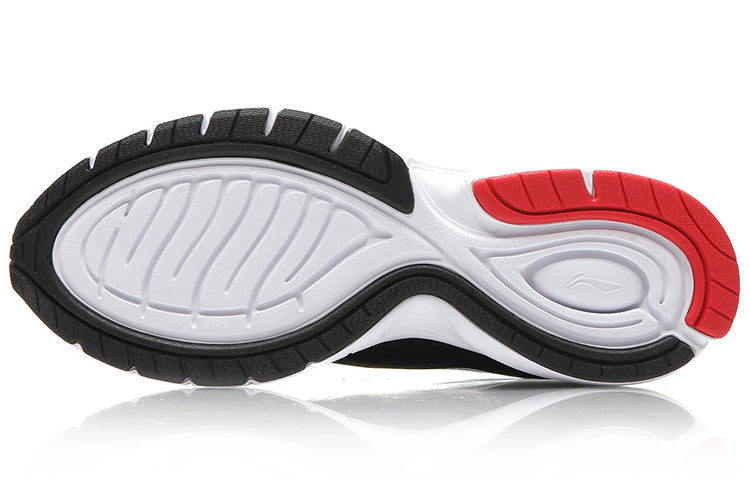 Li-Ning One Piece Lightweight Running Shoes 'Black White' ARBS009-2