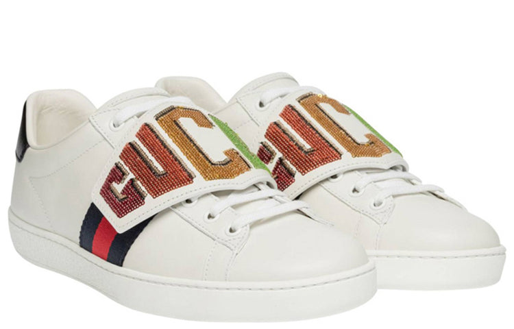 (WMNS) Gucci Ace Low 'Gucci Patch' 525187-0FI10-9060