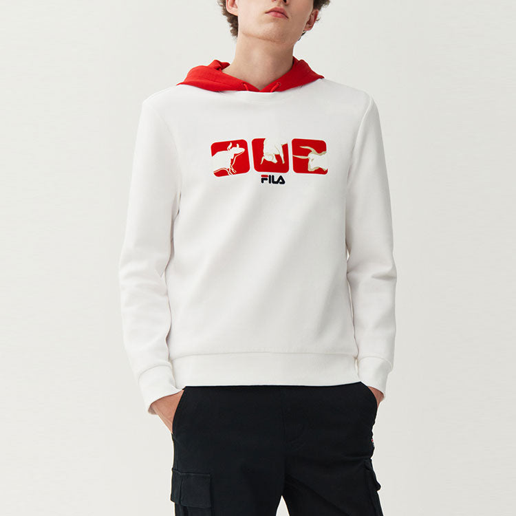 FILA Casual Sports Knitted Turtleneck Jumper For Men White F11M118297F-WT