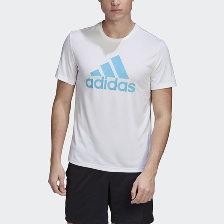 adidas Casual Sports Round Neck Short Sleeve White FT9735