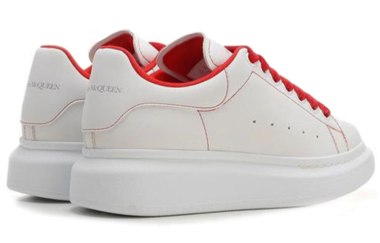 (WMNS) Alexander McQueen Larry Sneakers 'White Red' 676698W4RJ19676