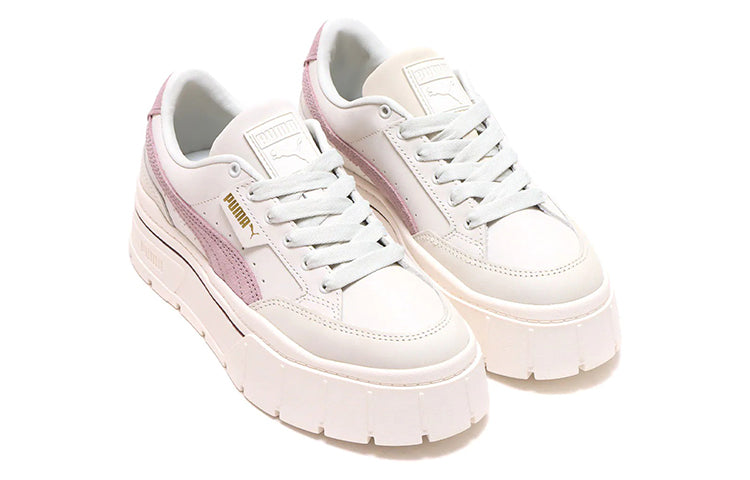 (WMNS) PUMA Mayze Stack Premium 'Whisper White Lilac' 384421-01