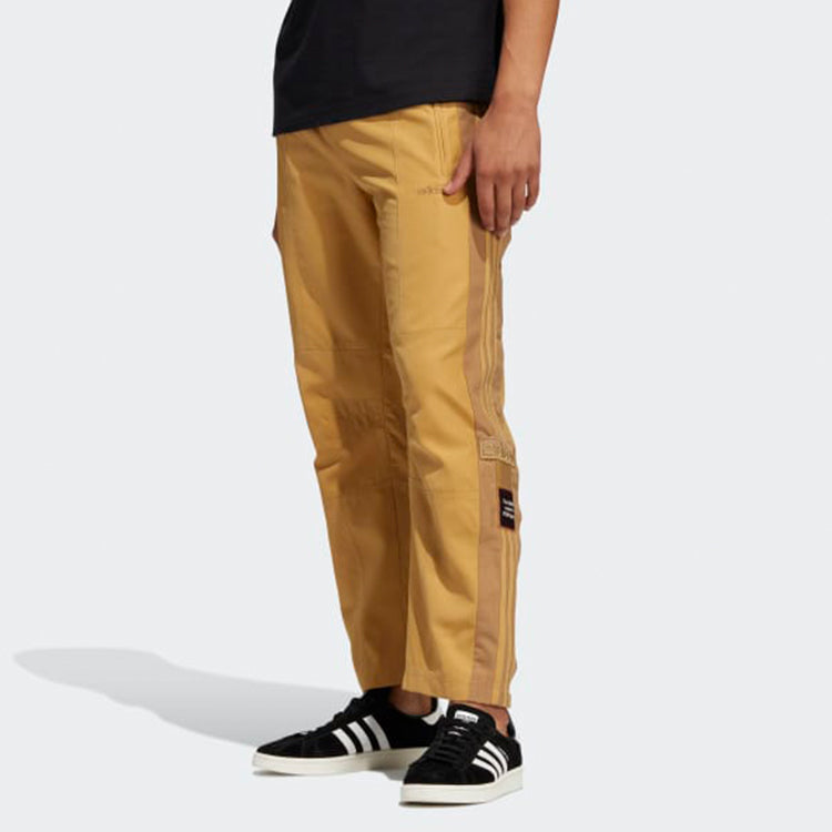 Men's adidas originals Contrasting Colors Side Casual Sports Pants/Trousers/Joggers Earthy Yellow H62575