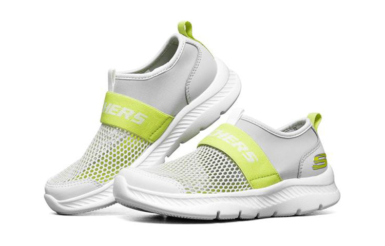 (GS) Skechers Comfy Flex 2.0 'Grey Yellow' 660064L-LTGY