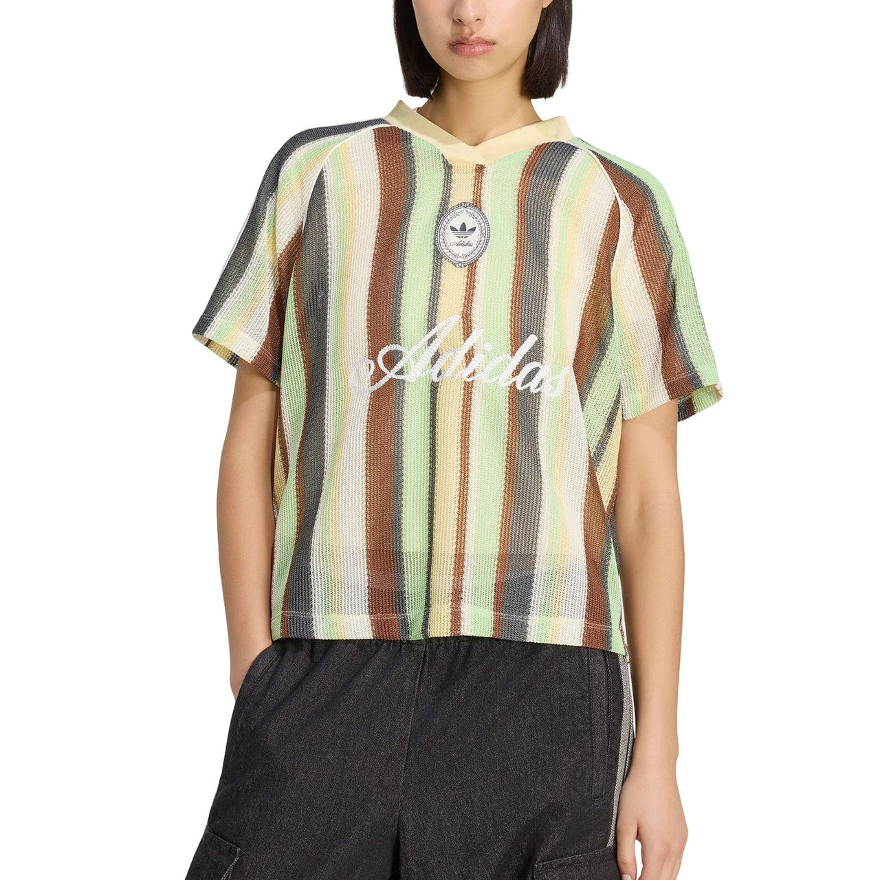 (WMNS) adidas Summer Glow Knitted Oversized Jersey Asia Sizing 'Easy Yellow' KY3162