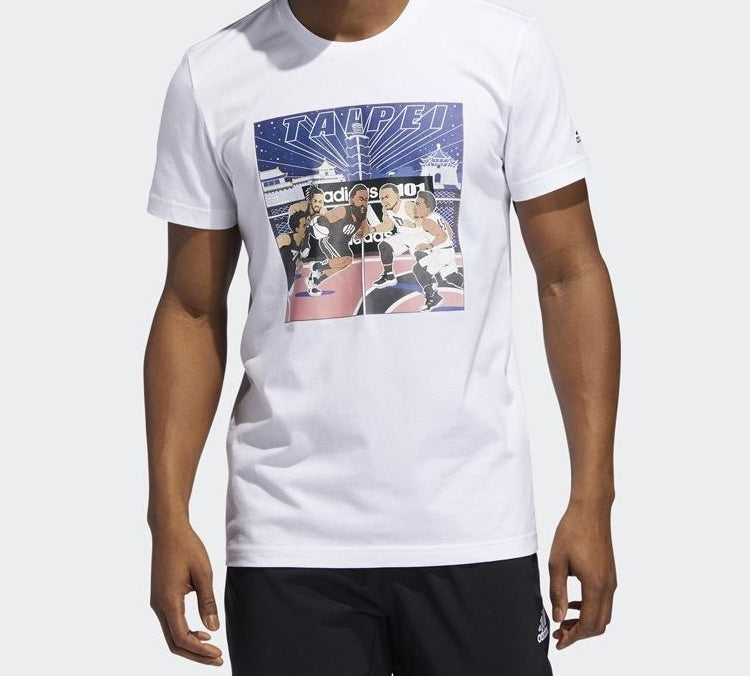 adidas Basketball City Short Sleeve White GE1065