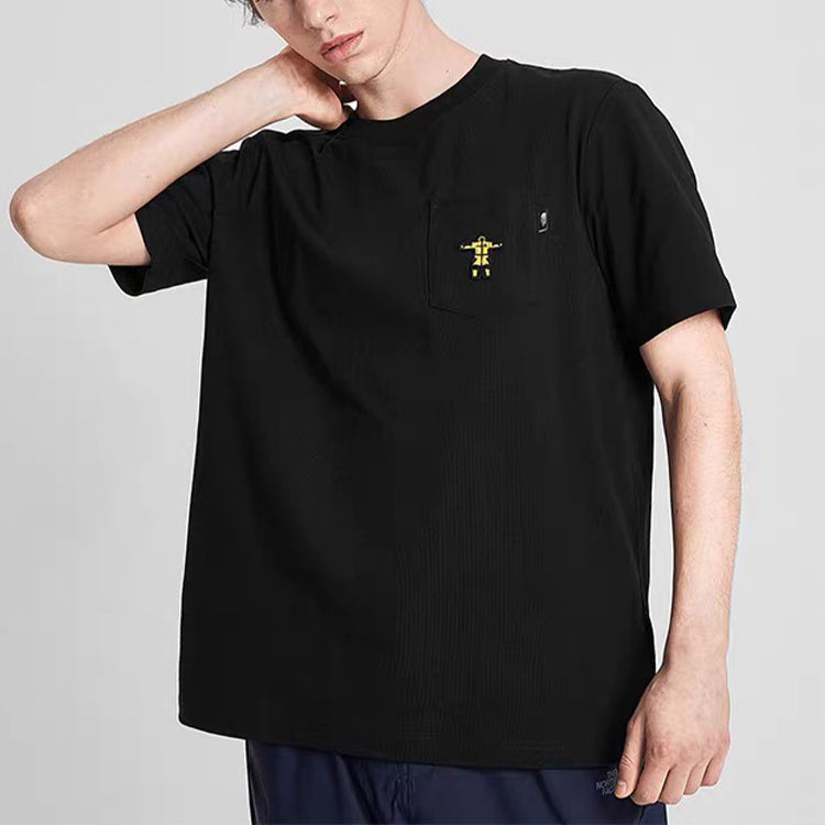 THE NORTH FACE Chest Small Pocket Short Sleeve Couple Style Black 4999-JK3