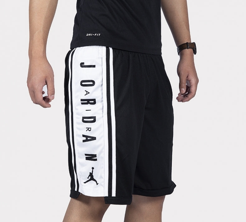 Air Jordan HBR Men's Basketball Shorts Black and white BQ8393-010