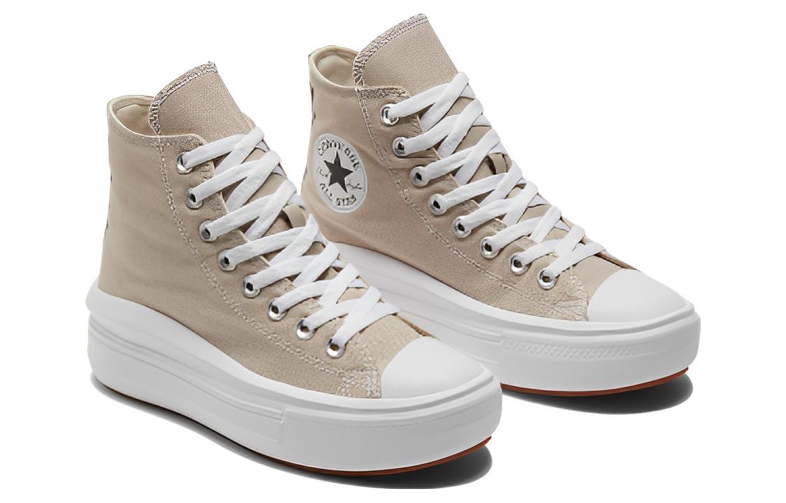 (WMNS) Converse Chuck Taylor All Star Move Platform High 'Beach Stone' A04365C