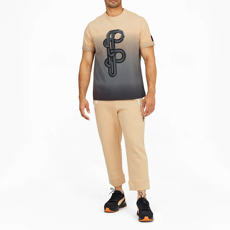 PUMA x PRONOUNCE Graphic Tee Crossover Gradient Tie Dye Sports Short Sleeve Khaki 532144-20
