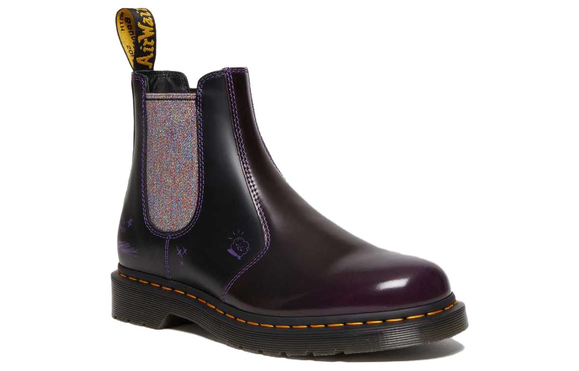 Dr. Martens x BT21 2976 Leather Chelsea Boots 'Purple Black' 30892511
