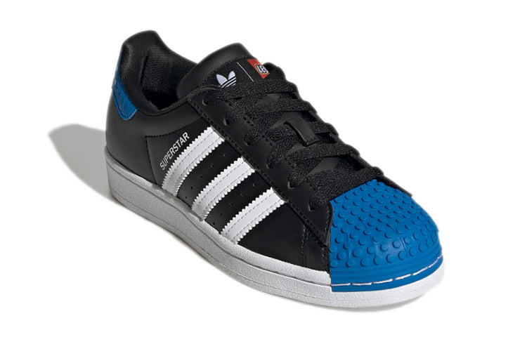 (GS) adidas originals Superstar x LEGO 'Core Black Blue' GY3324