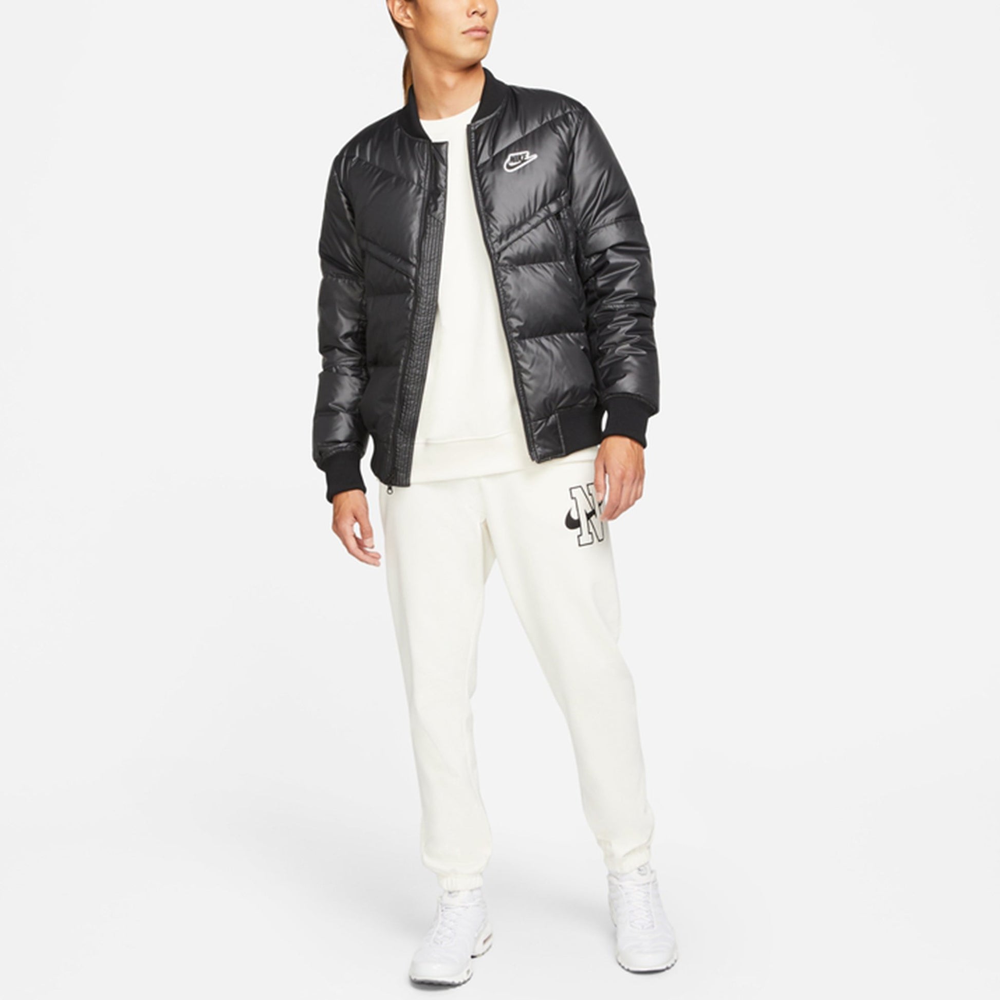 Nike Sportswear Down-fillwind Runner Sports Stay Warm Solid Color Down Jacket Black DJ0430-010